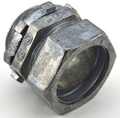 BRIDGEPORT FITTINGS Bridgeport Fittings 252-DC2 1 inch Ball Burnished Zinc Die Cast EMT Compression Connector