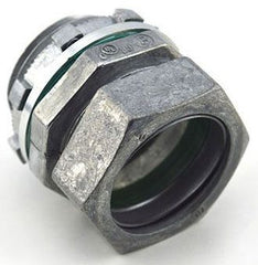 BRIDGEPORT FITTINGS Bridgeport Fittings 252-RT2 American Made Raintight Compression Connector Zinc Die Cast EMT Conduit 1 In.