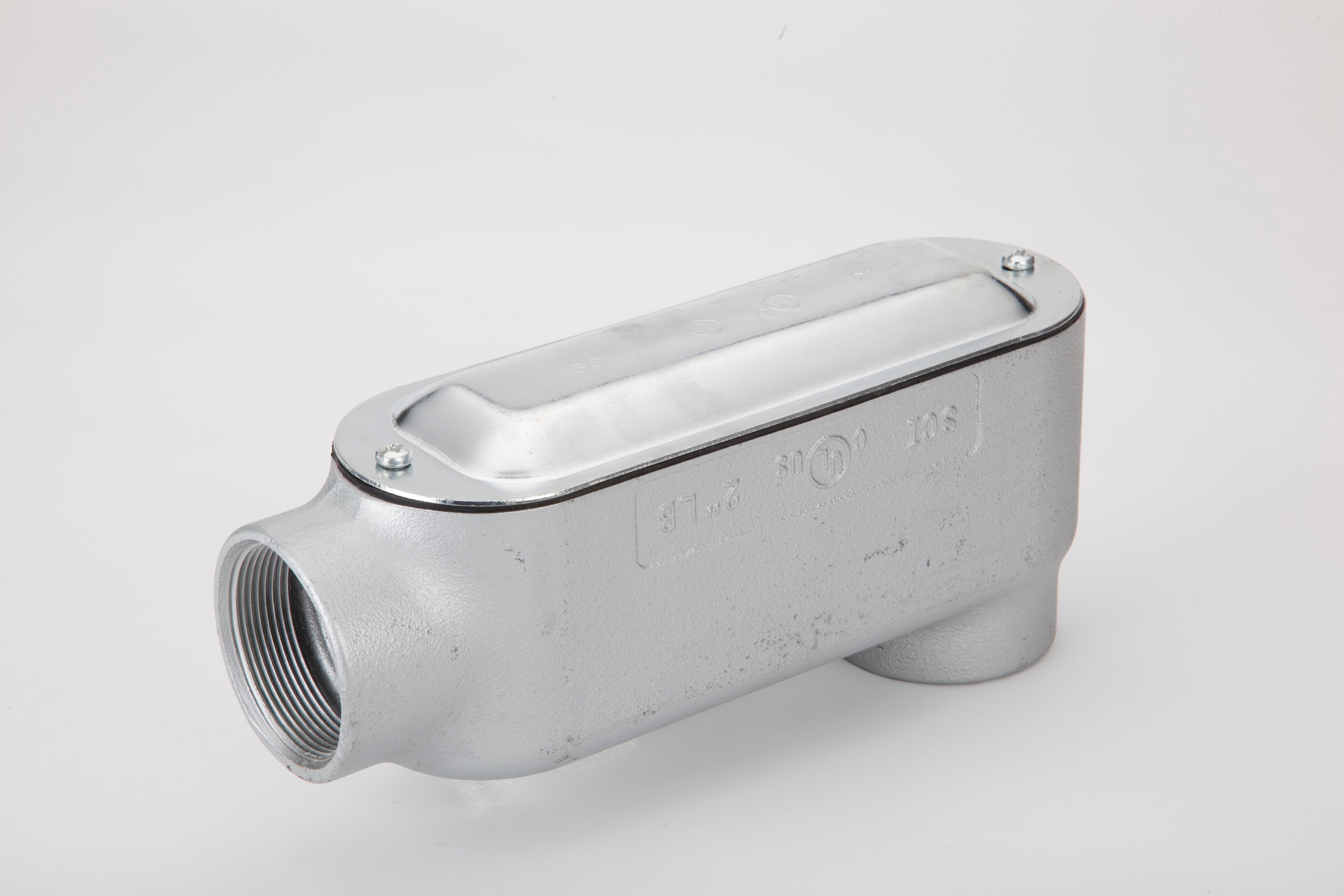 BRIDGEPORT FITTINGS Bridgeport Fittings LB-66CG 2 inch LB-Type Conduit Body with Cover and Gasket, Malleable