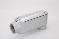 BRIDGEPORT FITTINGS Bridgeport Fittings LB-66CG 2 inch LB-Type Conduit Body with Cover and Gasket, Malleable