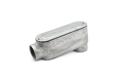 BRIDGEPORT FITTINGS Bridgeport Fittings LB-66CG 2 inch LB-Type Conduit Body with Cover and Gasket, Malleable