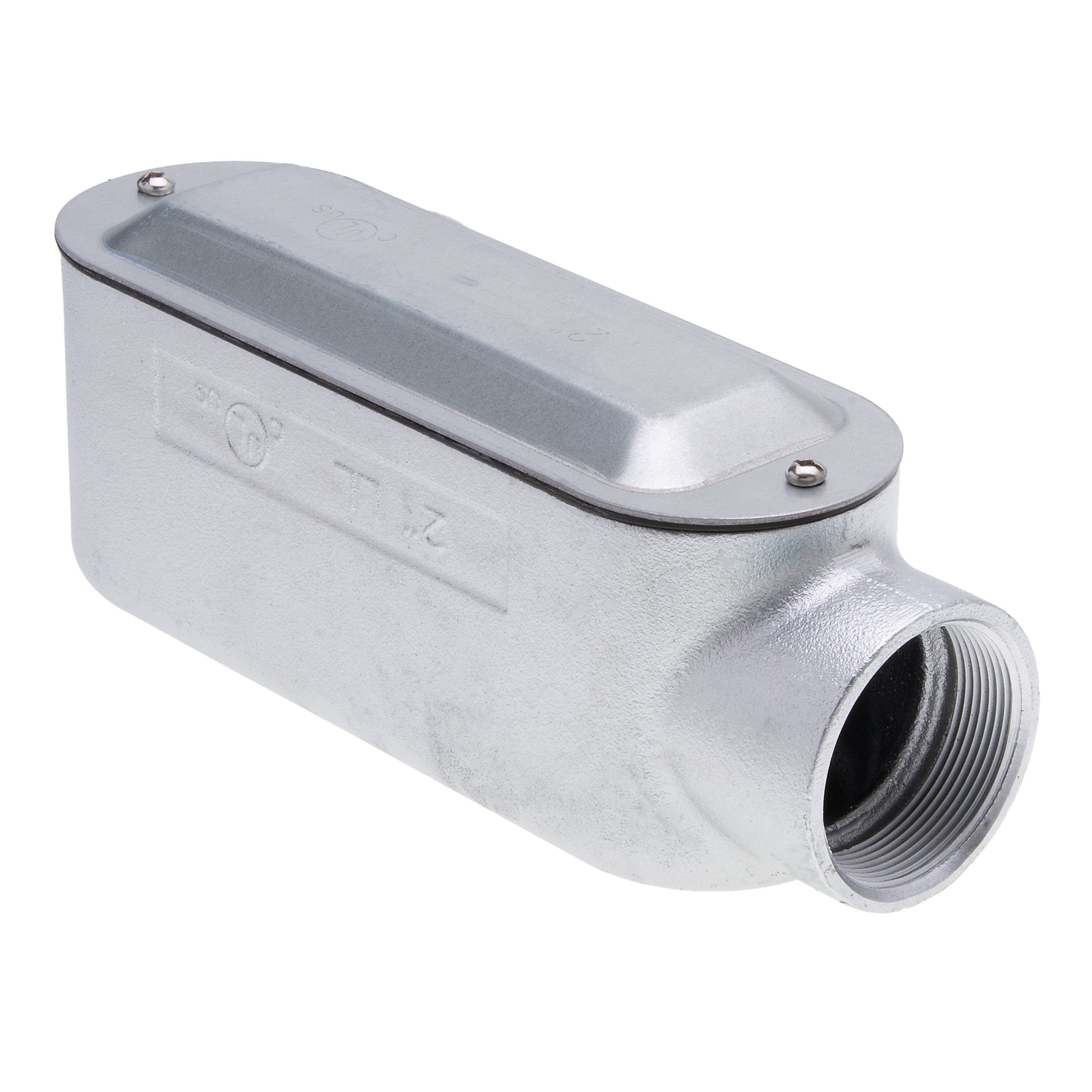 BRIDGEPORT FITTINGS Bridgeport Fittings LL-66CG 2 IN Ll Rgd Cond. Body Mall 90 Degree