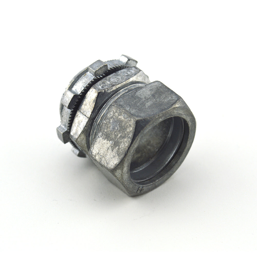 BRIDGEPORT FITTINGS Bridgeport Fittings 251-DC2 Ball Burnished Zinc Die Cast EMT Compression Connector 3/4 Inch