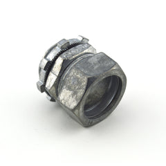 BRIDGEPORT FITTINGS Bridgeport Fittings 251-DC2 Ball Burnished Zinc Die Cast EMT Compression Connector 3/4 Inch