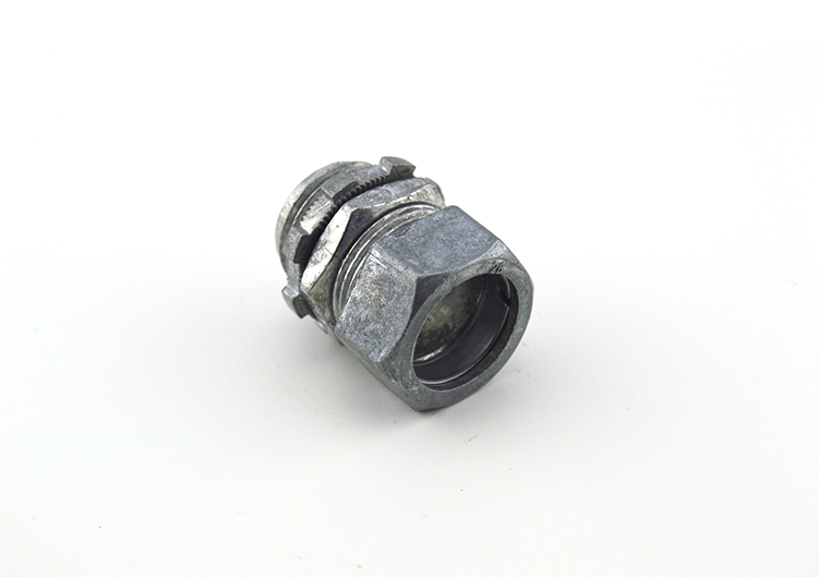 BRIDGEPORT FITTINGS Bridgeport Fittings 251-DC2 Ball Burnished Zinc Die Cast EMT Compression Connector 3/4 Inch
