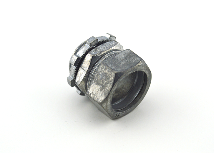 BRIDGEPORT FITTINGS Bridgeport Fittings 251-DC2 Ball Burnished Zinc Die Cast EMT Compression Connector 3/4 Inch