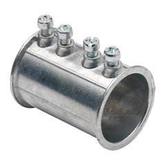 BRIDGEPORT FITTINGS Bridgeport Fittings 244-DC Ball Burnished Zinc Die Cast EMT Set-Screw Coupling 1-1/2 Inch