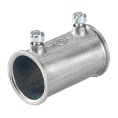 BRIDGEPORT FITTINGS Bridgeport Fittings 244-DC Ball Burnished Zinc Die Cast EMT Set-Screw Coupling 1-1/2 Inch