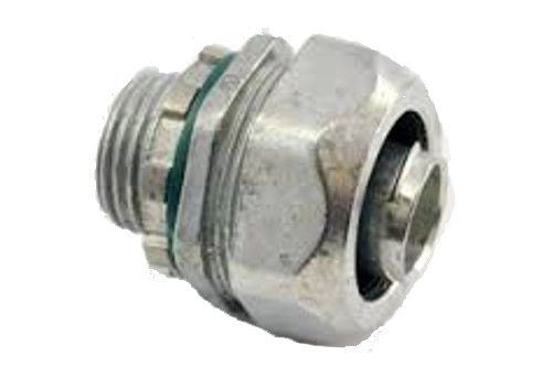 BRIDGEPORT FITTINGS Bridgeport Fittings 430LT2 Conduit Male Zinc Die Cast Connection 1/2 in. Straight 15430