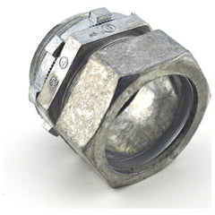 BRIDGEPORT FITTINGS Bridgeport Fittings 253-DC2 ball burnished zinc die cast EMT compression connector 1-1/4 inch 10-pack