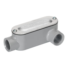 BRIDGEPORT FITTINGS Bridgeport Fittings LL-41CG aluminum type LL threaded conduit body with cover and gasket 1/2 inch