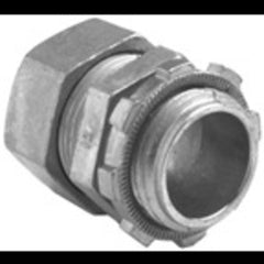 BRIDGEPORT FITTINGS Bridgeport Fittings 250-DC2 1/2 Inch Ball Burnished Zinc Die Cast EMT Compression Connector