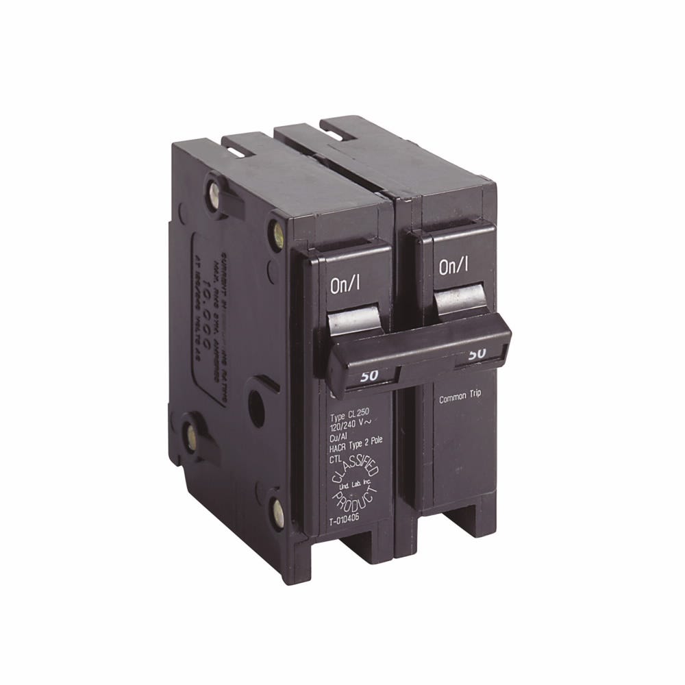 CUTLER & HAMMER Cutler Hammer CL250 Thermal Magnetic Circuit Breaker Type CL 50A 120/240V 3/4 Inch
