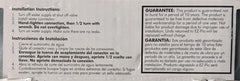 EASTMAN Eastman 41036 flexible ice maker connector 10 feet and 1/4 inch x 1/4 inch compression