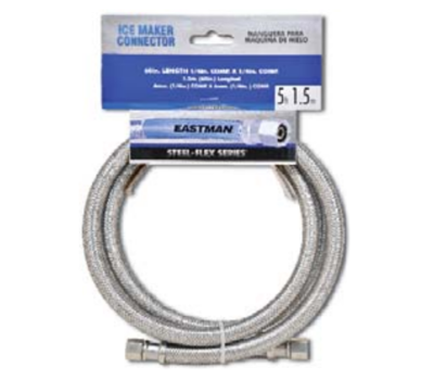 EASTMAN Eastman 41036 flexible ice maker connector 10 feet and 1/4 inch x 1/4 inch compression