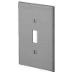 LEVITON Leviton PJ1-GY 1-gang toggle switch wallplate midway size TPJ1GRY