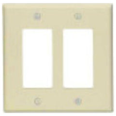 LEVITON Leviton PJ262-T 2-gang Decora/GFCI Decora Wallplate Midway Size