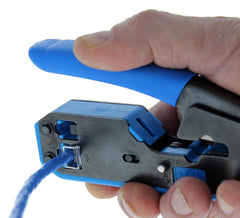 IDEAL INDUSTRIES Ideal Industries 33-396 Data/Voice Modular Plug Crimp Tool Kit, Crimping Tool for CAT3/5e/6 Cables, RJ-45 (8P8C) & RJ-11 (6P6C, 6P4C, 6P2C) with 20 Plugs