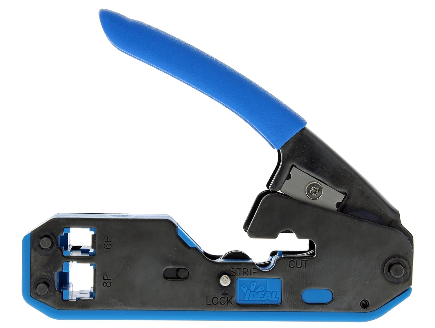 IDEAL INDUSTRIES Ideal Industries 33-396 Data/Voice Modular Plug Crimp Tool Kit, Crimping Tool for CAT3/5e/6 Cables, RJ-45 (8P8C) & RJ-11 (6P6C, 6P4C, 6P2C) with 20 Plugs