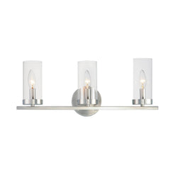 MAXIM LIGHTING Maxim Lighting 25257CLSN Sentinel 3-Light Bath Vanity 180W 21.25 Inch