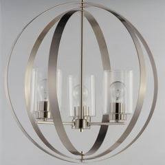 MAXIM LIGHTING Maxim Lighting 25254CLSN Sentinel 3 Light Pendant 60 Watt 20.75 Inch