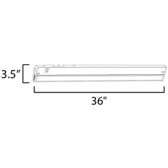 MAXIM LIGHTING Maxim Lighting 89867WT CounterMax 5K 2700-5000K LED Under Cabinet 18W 36 inch