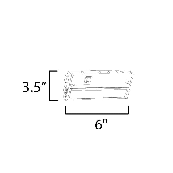 MAXIM LIGHTING Maxim Lighting 89862WT CounterMax 5K 3W 6 inch LED Under Cabinet