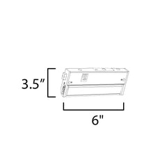 MAXIM LIGHTING Maxim Lighting 89862WT CounterMax 5K 3W 6 inch LED Under Cabinet