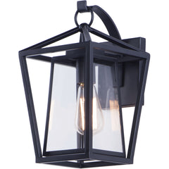 MAXIM LIGHTING Maxim Lighting 3174CLBK Artisan 1-Light Medium Outdoor Wall Lantern 120V 8 inches Width 14 inches Height