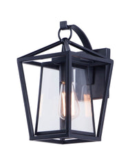 MAXIM LIGHTING Maxim Lighting 3174CLBK Artisan 1-Light Medium Outdoor Wall Lantern 120V 8 inches Width 14 inches Height