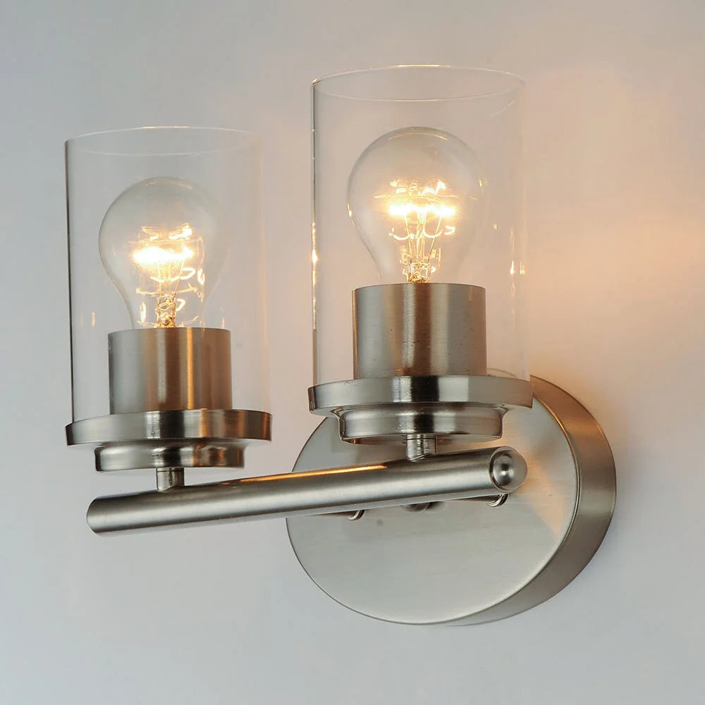 MAXIM LIGHTING Maxim Lighting 10212CLSN Corona 2-Light Bath Vanity 120V 12 Inch