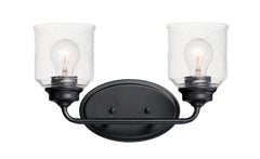 MAXIM LIGHTING Maxim Lighting 12262cdbk acadia 2-light bath vanity light 120v 14.75 inch