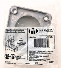 MILBANK Milbank A7517 aluminum type RL standard small opening interchangeable meter socket hub 2 inch 3.3 inch length