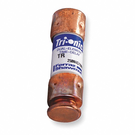 MERSEN Mersen TR15R current limiting low voltage time delay class RK5 fuse 15A 250V AC/160V DC 9/16 inch dia x 2 inch L