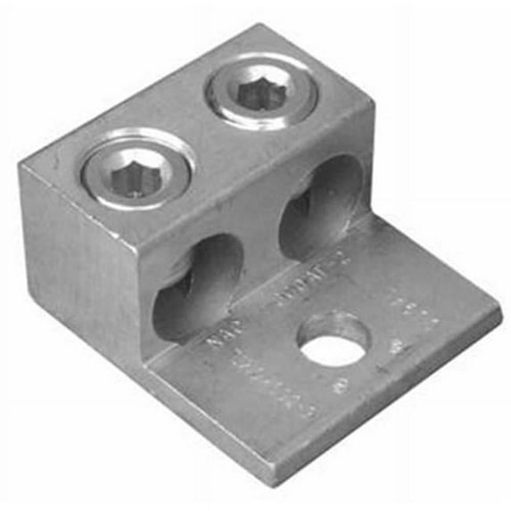 MORRIS PRODUCTS Morris 90816 mechanical lug two conductors one hole mount aluminum 600V 250 AWG 250MCM - 6SOL. wire range