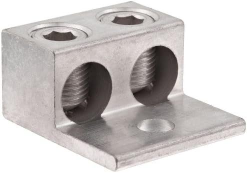 MORRIS PRODUCTS Morris 90816 mechanical lug two conductors one hole mount aluminum 600V 250 AWG 250MCM - 6SOL. wire range