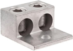 MORRIS PRODUCTS Morris 90816 mechanical lug two conductors one hole mount aluminum 600V 250 AWG 250MCM - 6SOL. wire range