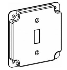 ORBIT INDUSTRIES Orbit Industries 4401 Raised 1/2 inches, 4 inches Square (4s) Toggle Switch Industrial Cover With Crushed Corner