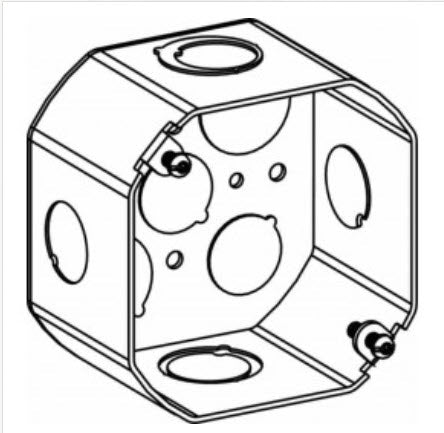 ORBIT INDUSTRIES Orbit Industries 4RDB-MKO 2-1/8 inches deep, 4 inches (4o) welded octagon steel box with MKO
