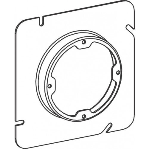 ORBIT INDUSTRIES Orbit Industries 53058X 5s 5/8in raised steel plaster ring dual direction 4-11/16 inches
