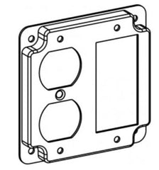 ORBIT INDUSTRIES Orbit Industries 4424C raised 1/2 inches 4 inches square (4s) GFCI / duplex receptacle industrial cover with crushed corners