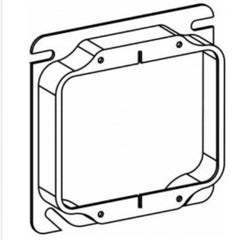 ORBIT INDUSTRIES Orbit 42058 raised 5/8 inch 4 inch square 2-gang ring