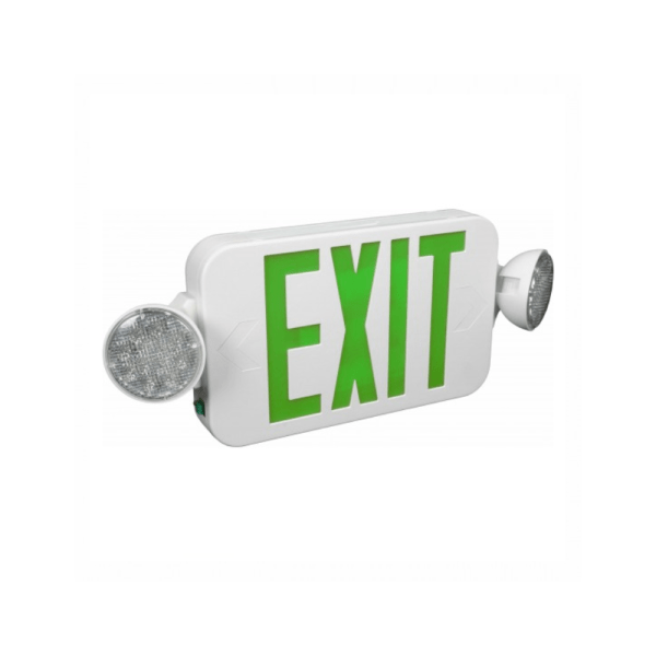 ORBIT INDUSTRIES Orbit Industries EECLM-LED-W-G-RC Micro LED Emergency Light/Exit Sign Combination Unit 120/277VAC 17-29/32 Inch W X 4-5/16 Inch D X 8-13/64 Inch H