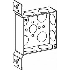 ORBIT INDUSTRIES Orbit Industries 4SB-75-FB 4 inches square box 1-1/2 inches deep with bracket 3/4 inches KO