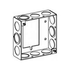 ORBIT INDUSTRIES Orbit Industries 4SB-MKO-EHB Galvanized 16 Gauge Sheet Steel Square Box Extension Ring 4-Inch x 4-Inch x 1-1/2-Inch