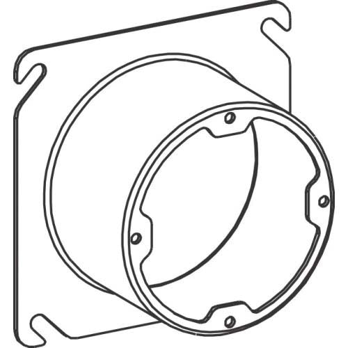 ORBIT INDUSTRIES Orbit Industries 43200X Raised Plaster Ring 4-inch x 4-inch x 2-inch