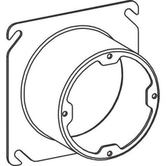 ORBIT INDUSTRIES Orbit Industries 43200X Raised Plaster Ring 4-inch x 4-inch x 2-inch
