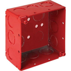 ORBIT INDUSTRIES Orbit Industries FA-4SDB-MKO Powder Coated Sheet Steel Deep Fire Alarm Box 4-Inch x 4-Inch x 2-1/8-Inch