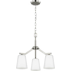 PROGRESS LIGHTING Progress Lighting P400342-009 Vertex Convertible Chandelier Ceiling Light 3 x 60W 18 inch