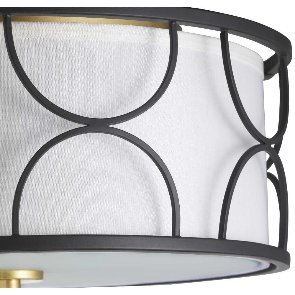 PROGRESS LIGHTING Progress Lighting P350132-134 Landree Collection Three-light Flush Mount 180W 16 Inch